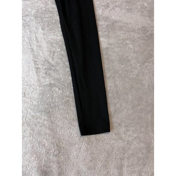 PINK Yoga Black Fuchsia Logo Leggings Active Pants Sz S - Picture 3 of 9